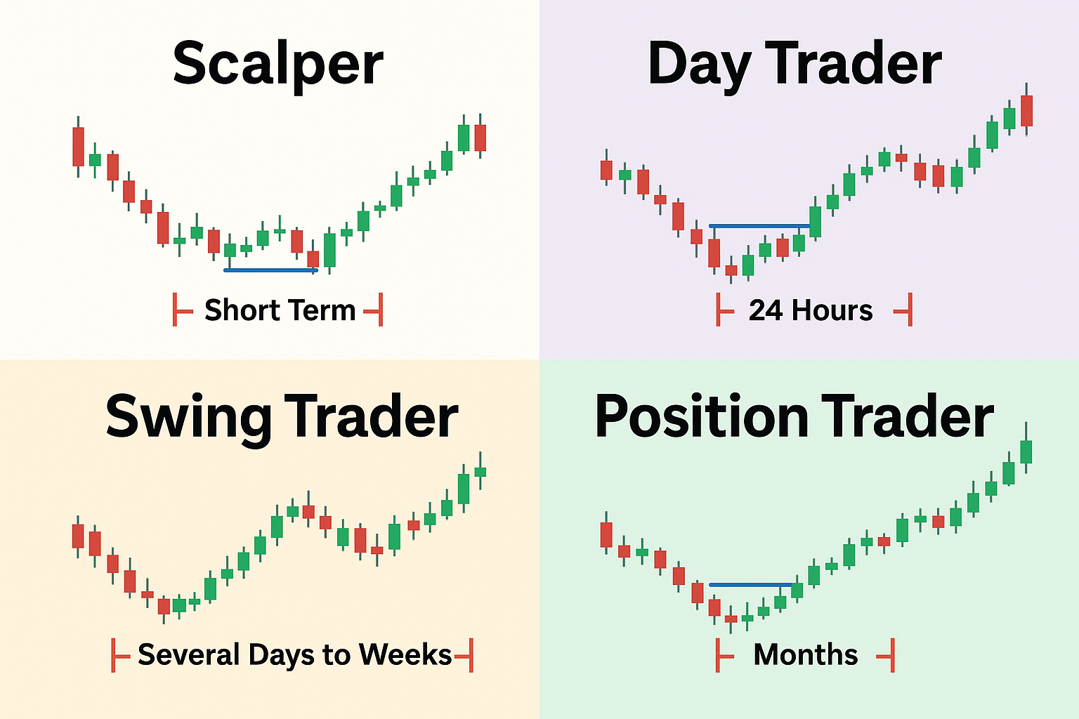 How to Choose Your Trading Style: Scalping vs Day Trading vs Swing Trading Guide
